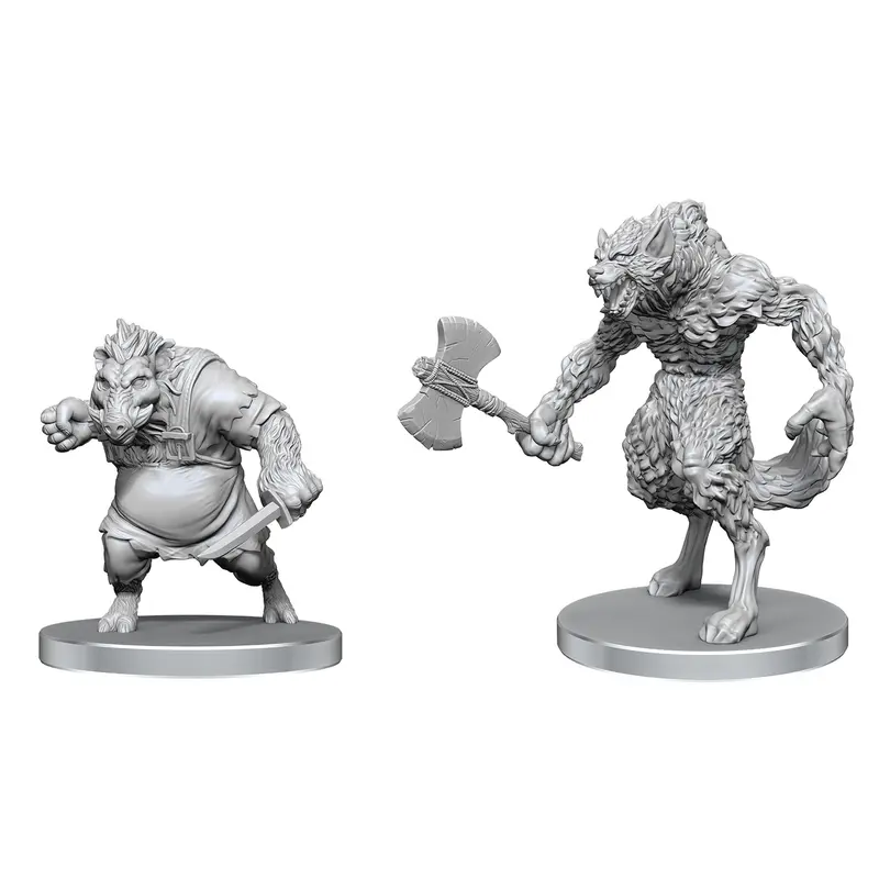 PF UNPAINTED MINIS WV26 WEREWOLF & WEREBOAR
