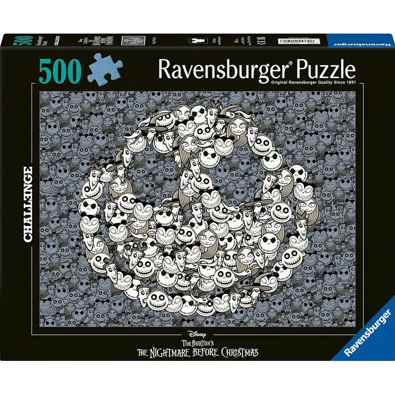 THE NIGHTMARE BEFORE CHRISTMAS 500 PIECE CHALLENGE
