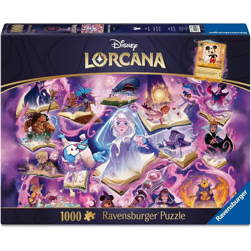 DISNEY LORCANA GLIMMERS OF THE REALM: AMETHYST 1000 PIECE PUZZLE