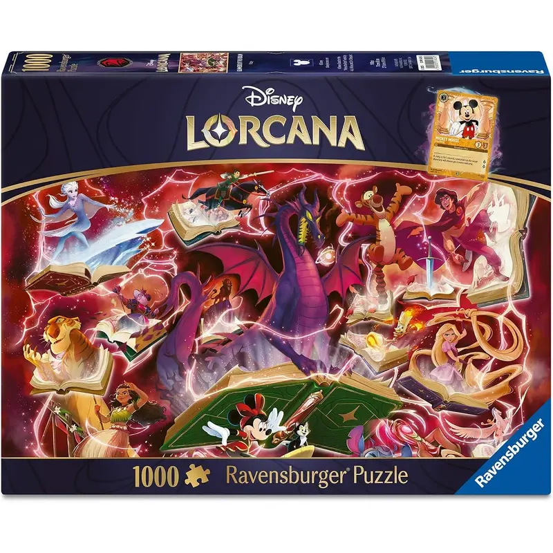 DISNEY LORCANA GLIMMERS OF THE REALM: RUBY 1000 PIECE PUZZLE